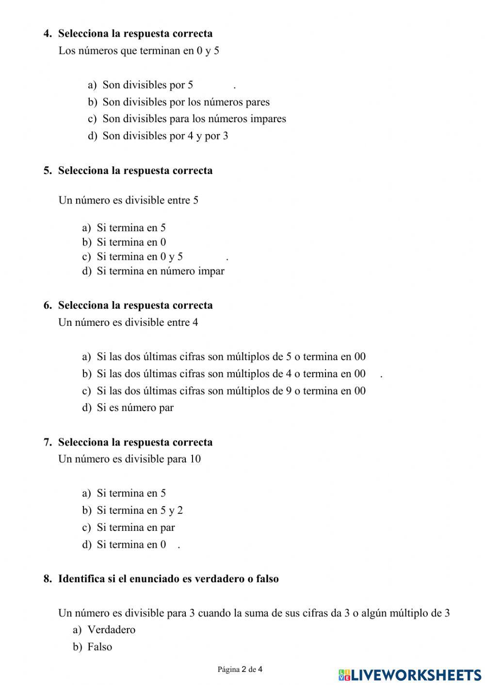 Lección matemáticas 03-03-2022