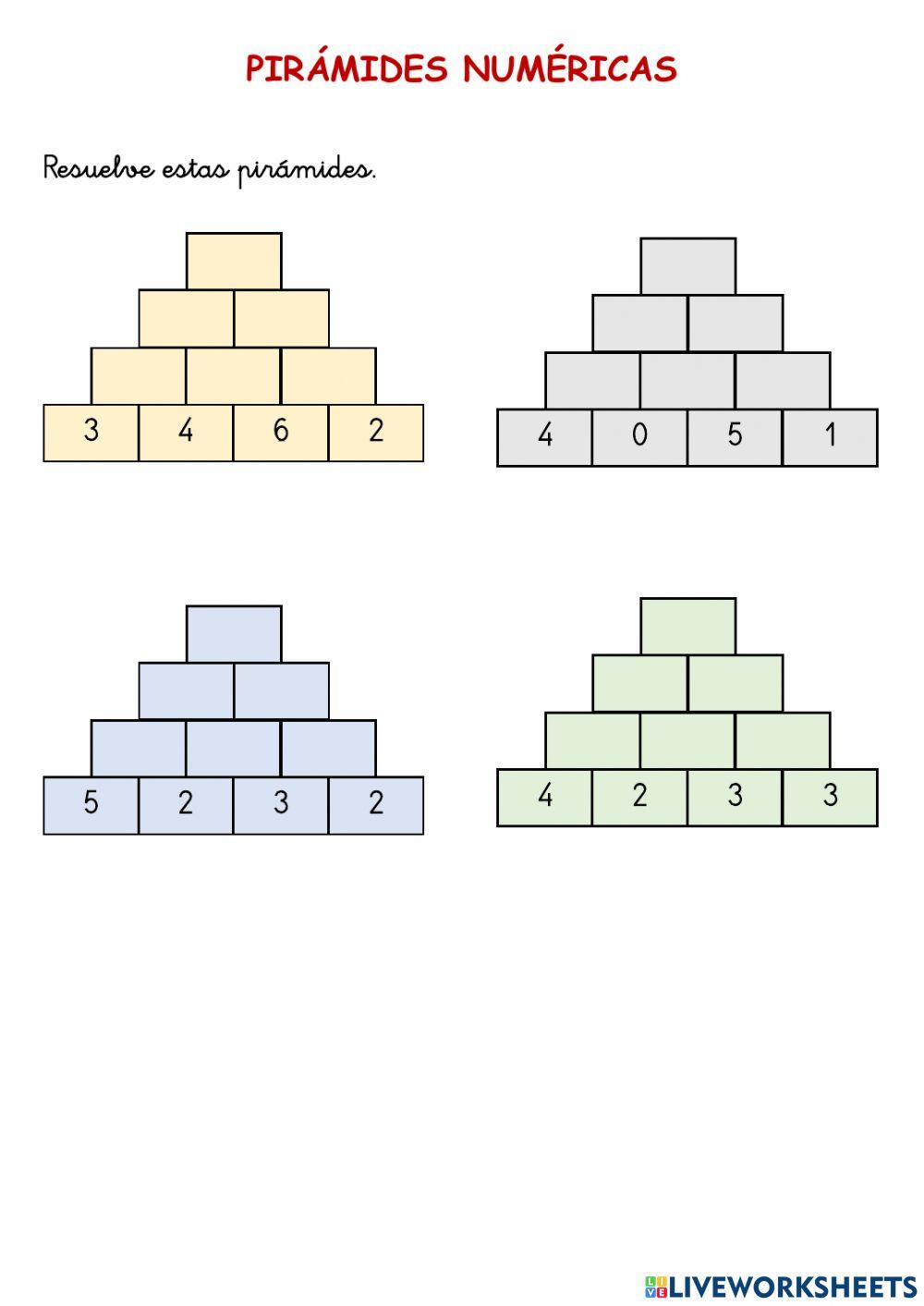 Pirámides numéricas 2
