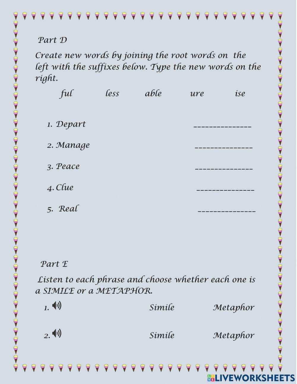 Synonyms and antonyms