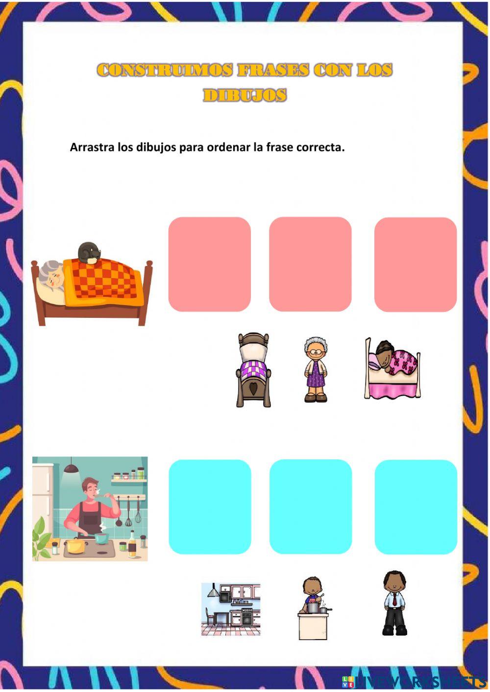 Construcción de frases con imágenes