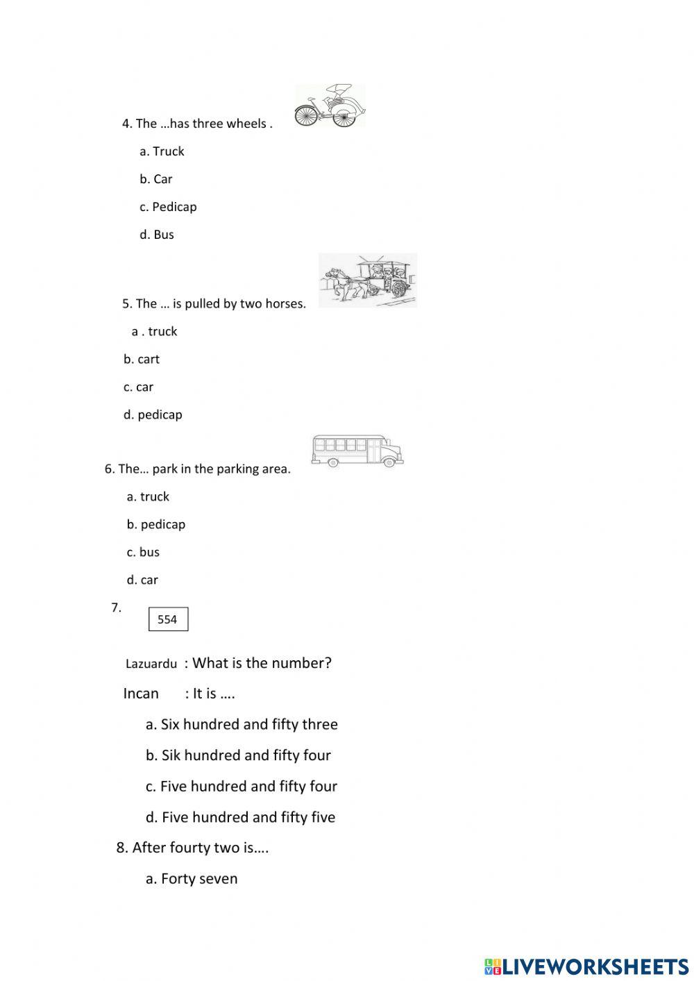 Penilaian Harian Bahasa Inggris 3