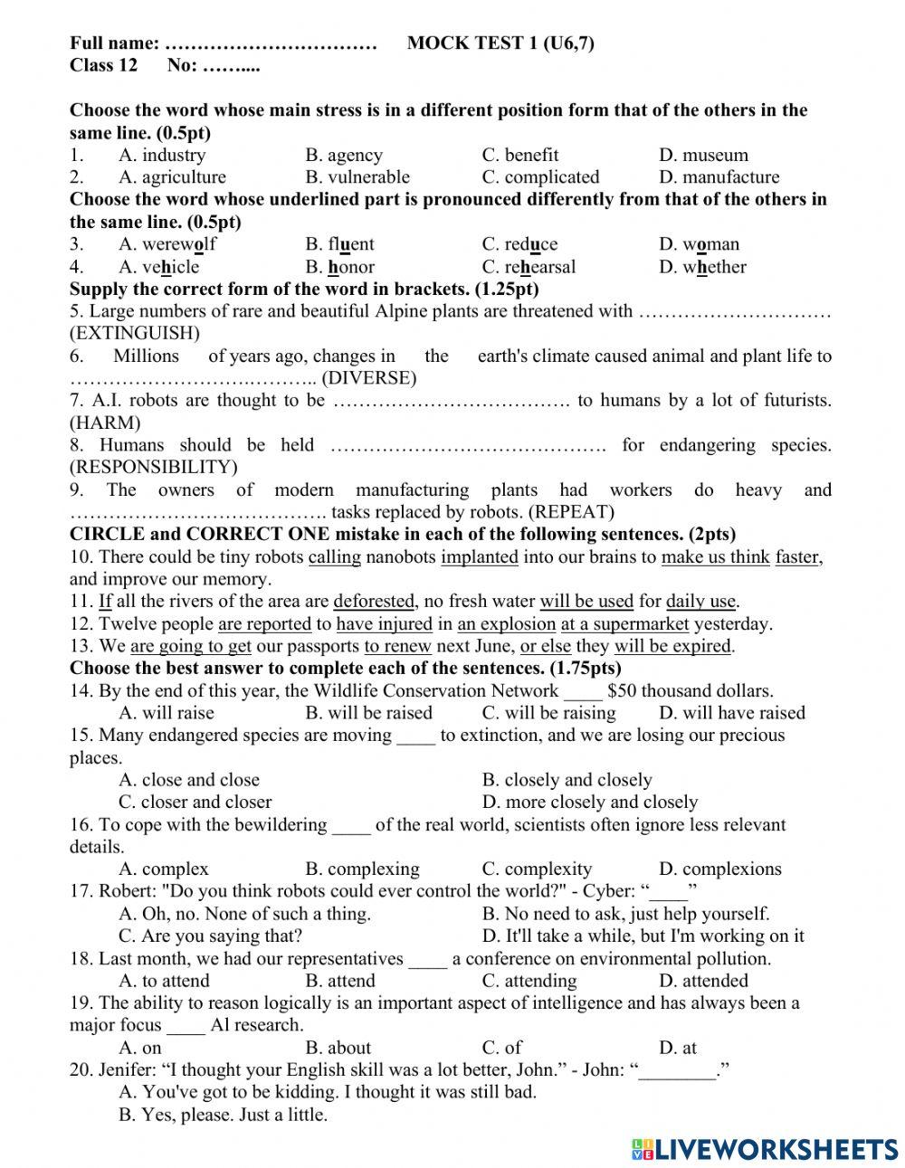 G12-mock test (u6,7)