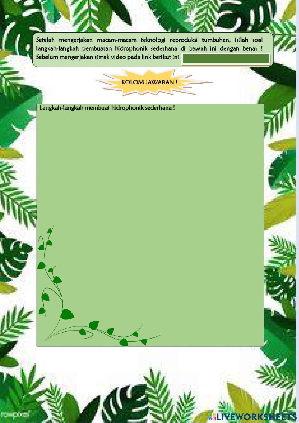 LKPD Simulation - Konservasi dan Pemuliaan Tanaman