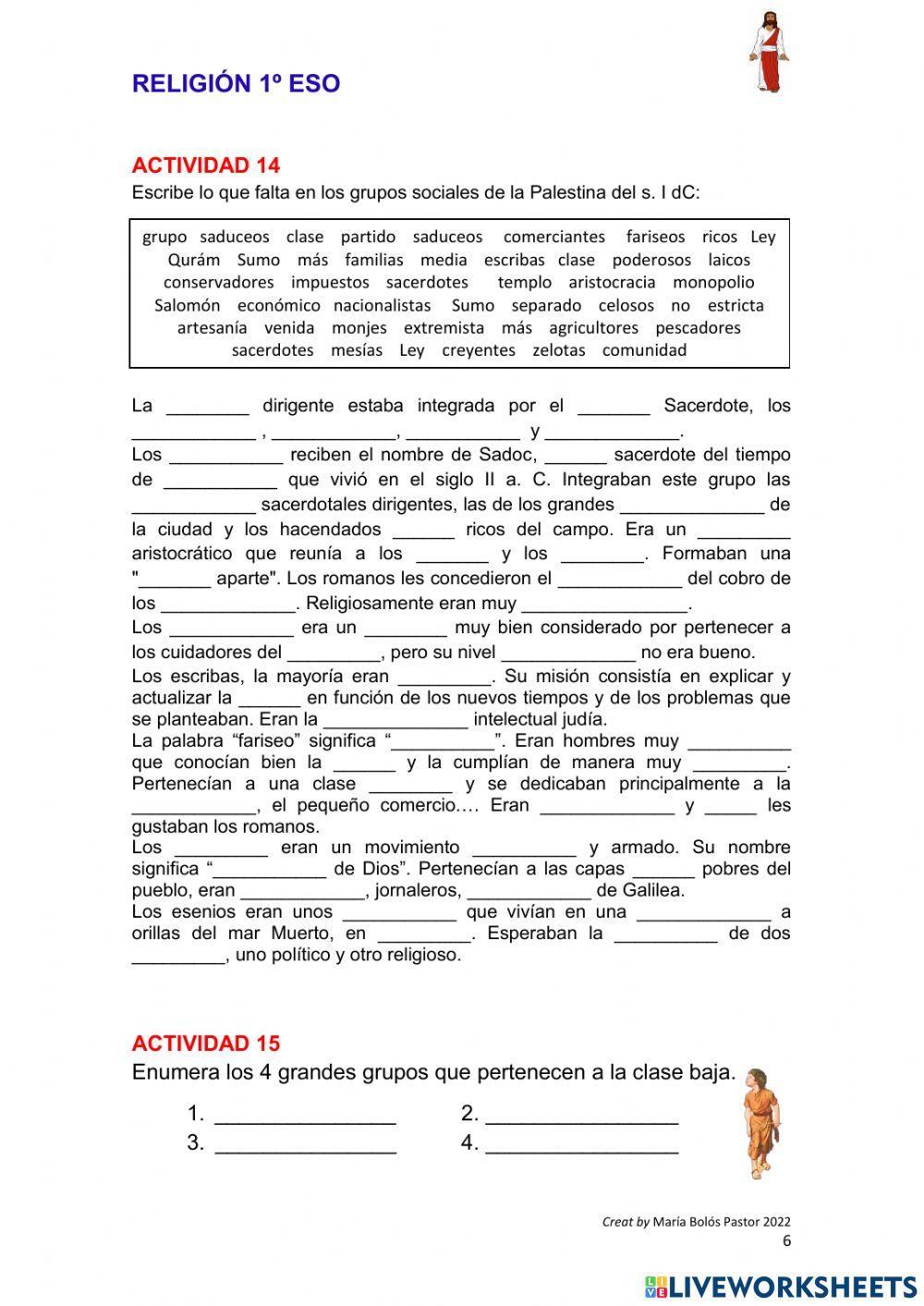 La sociedad en la Palestina del s. I dC