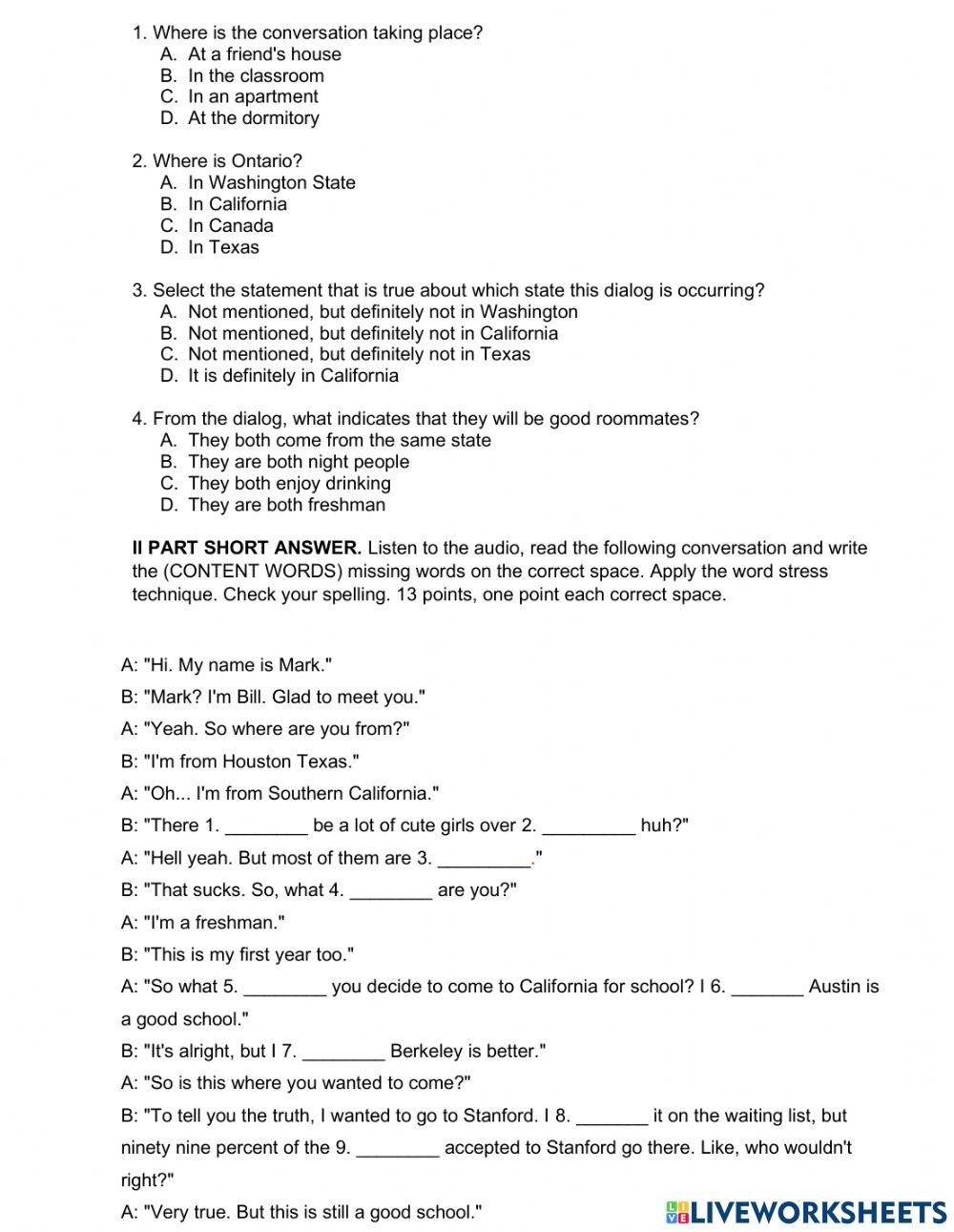 11th 1 extra-class assignment. 