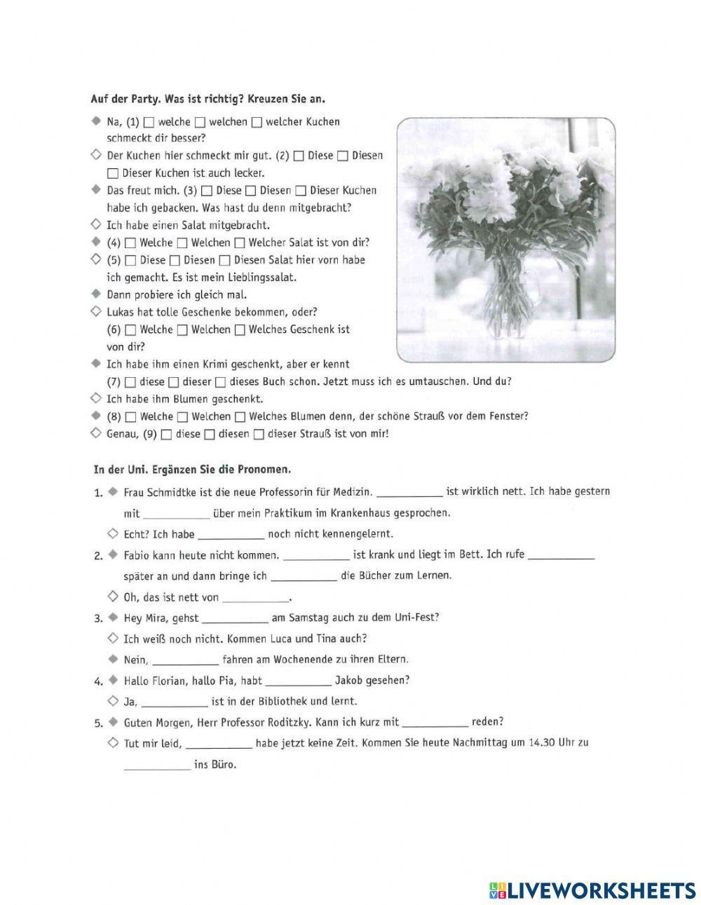 Wiederholung Verbergänzung