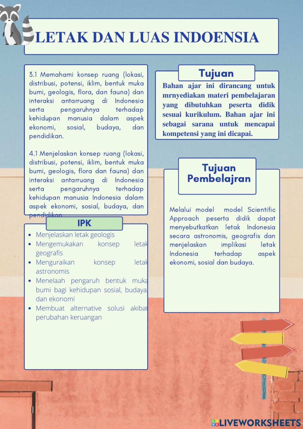 E-LKPD Letak dan Luas Indonesia