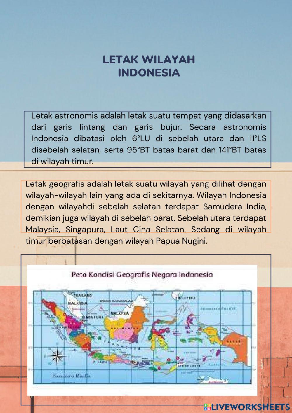 E-LKPD Letak dan Luas Indonesia
