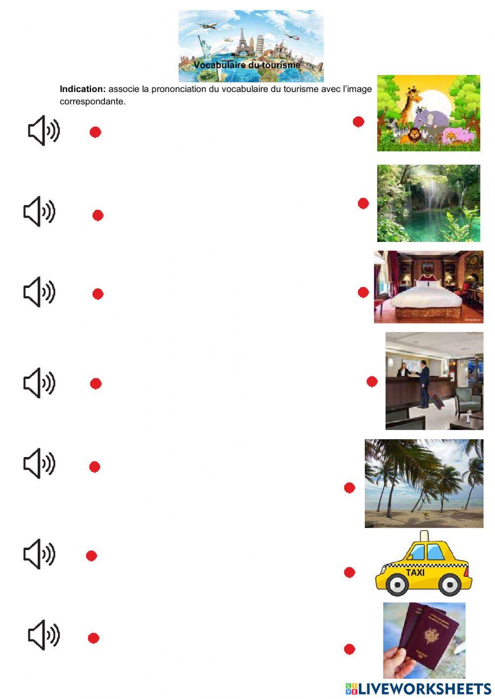 Vocabuaire de tourisme