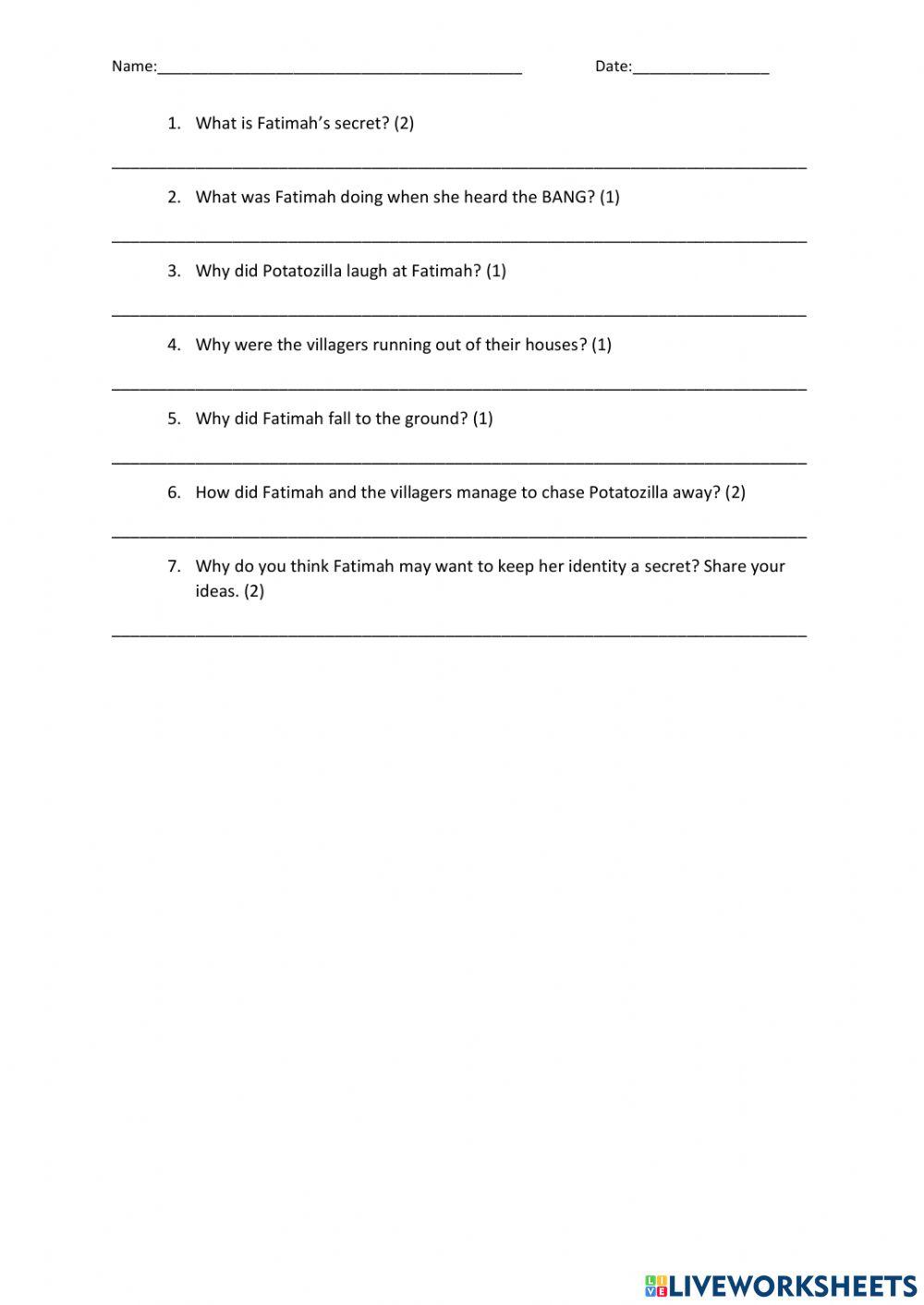 Reading Comprehension Superhero