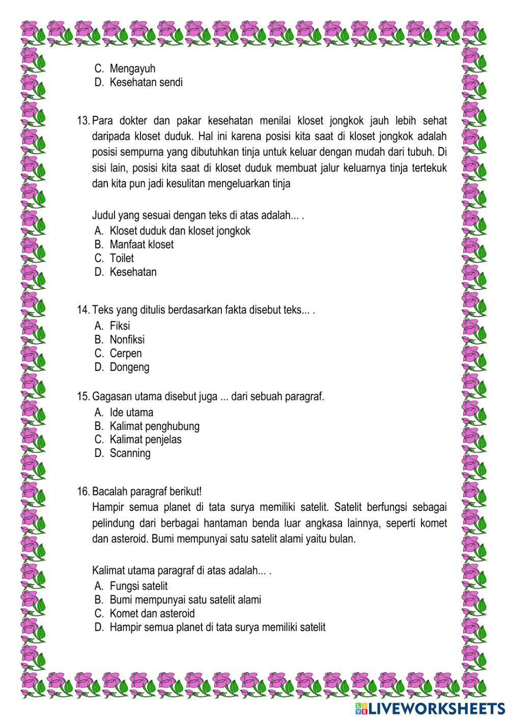 PAS 2 Muatan Bahasa Indonesia PAS 2 Muatan Bahasa Indonesia