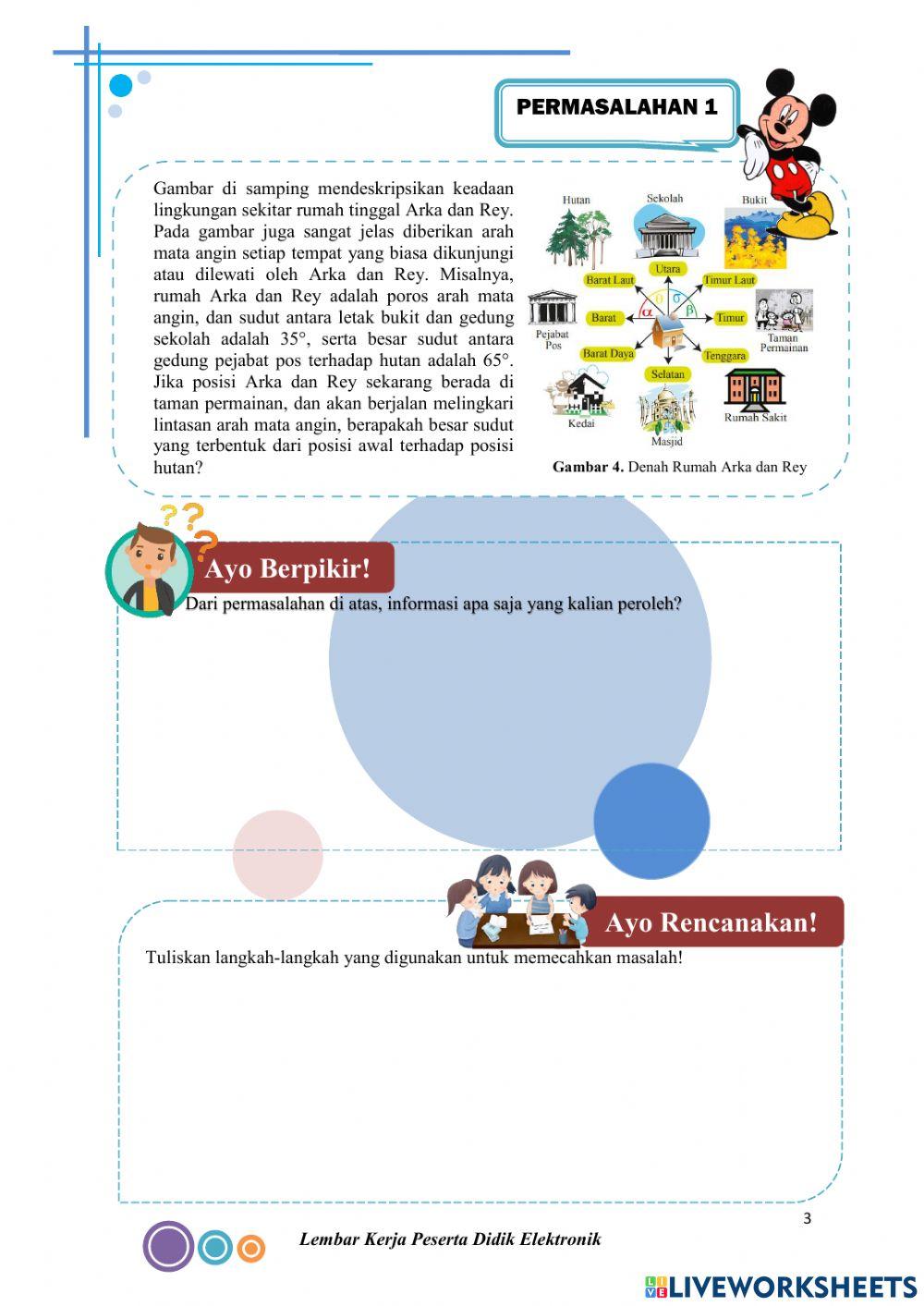 E-LKPD Problem Based Learning 2 Hubungan Antar Sudut