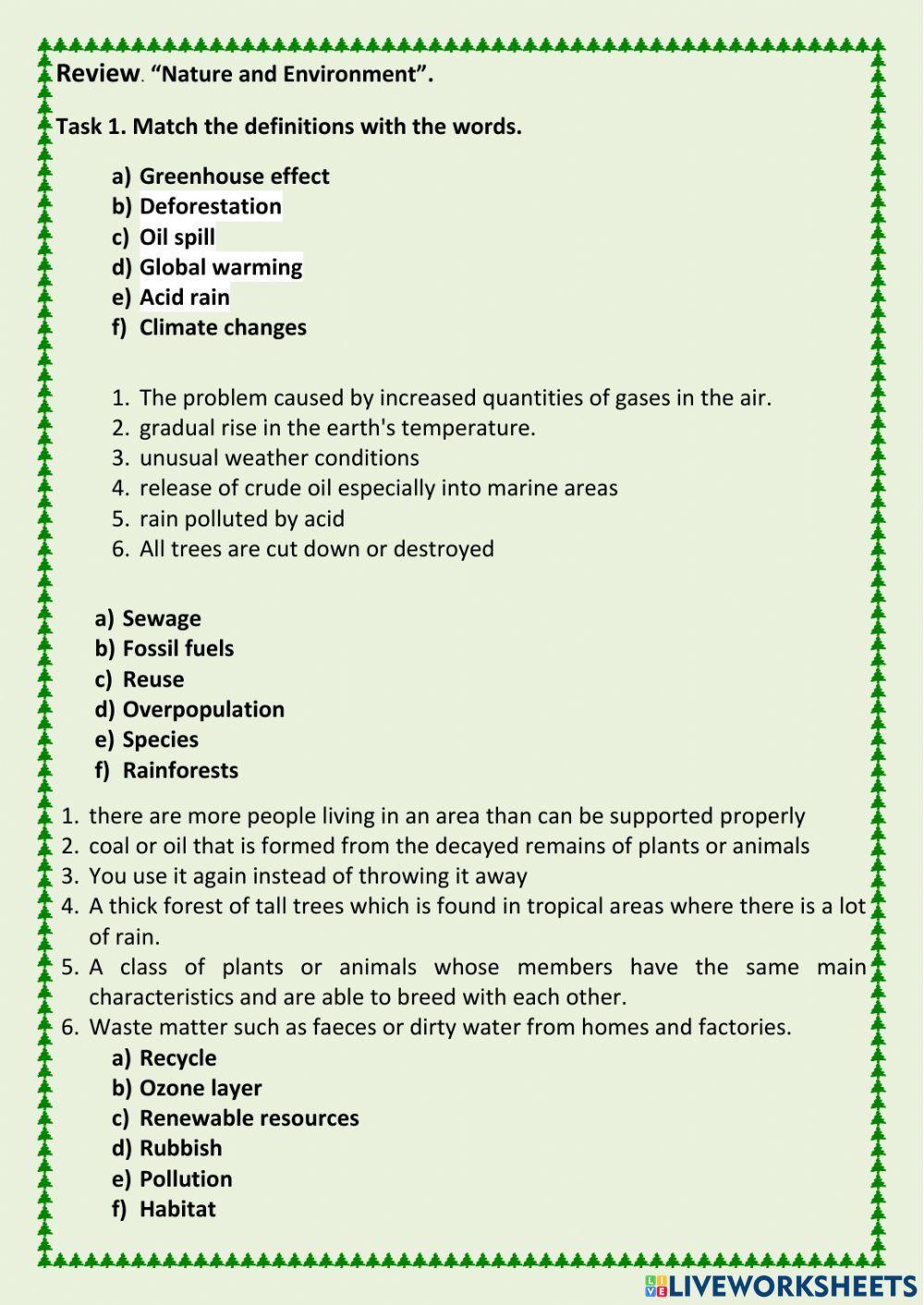 Review Nature and Environment