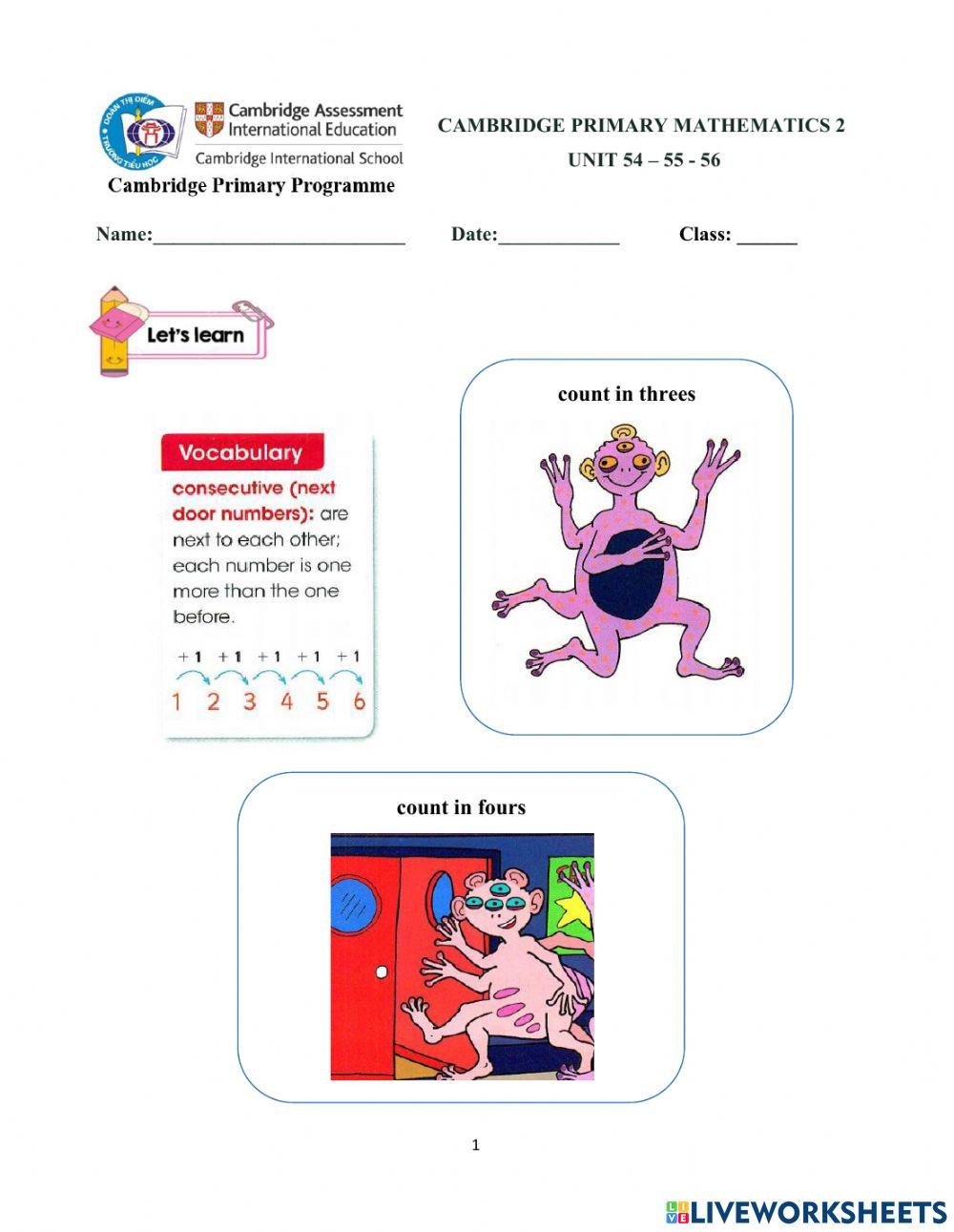 CPM2UNIT 54 55 56 online exercise for Live Worksheets