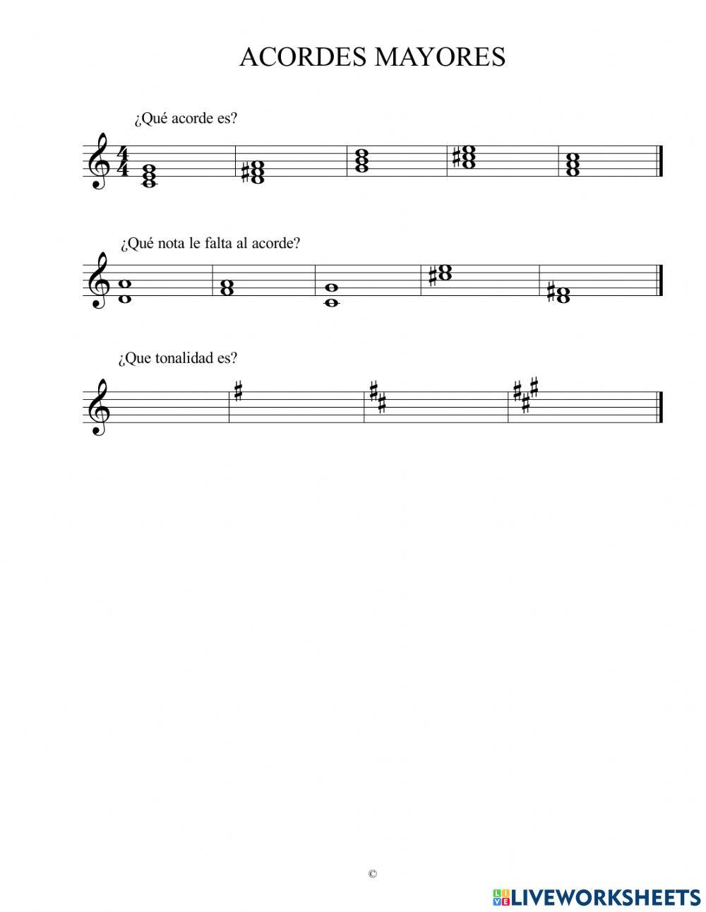 Acordes mayores