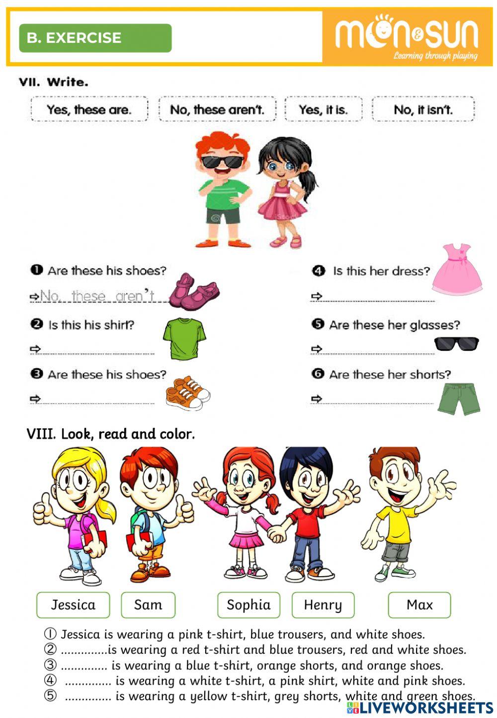 Clothes 2 pre-Starters