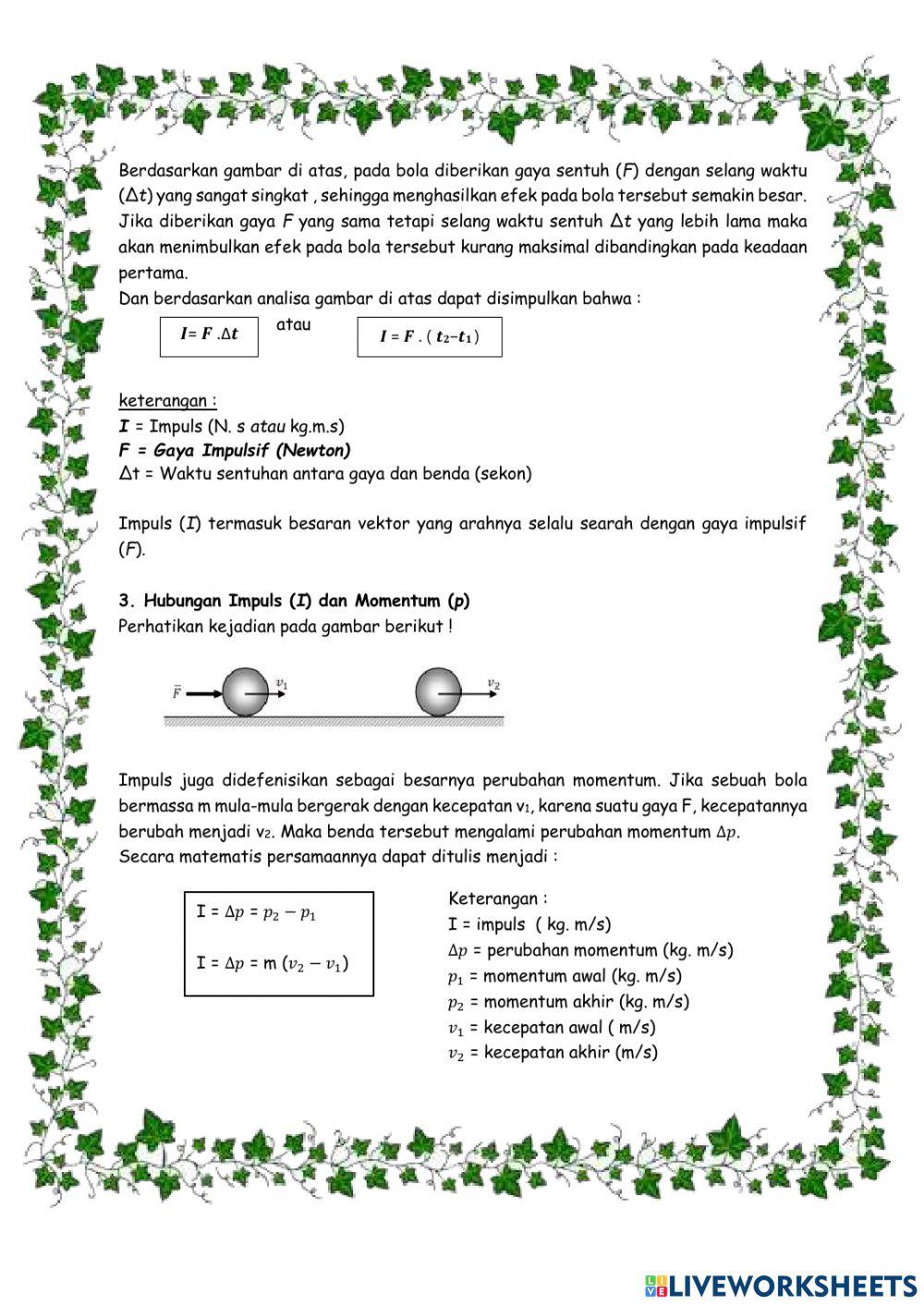 LKPD IMPULS MOMENTUM