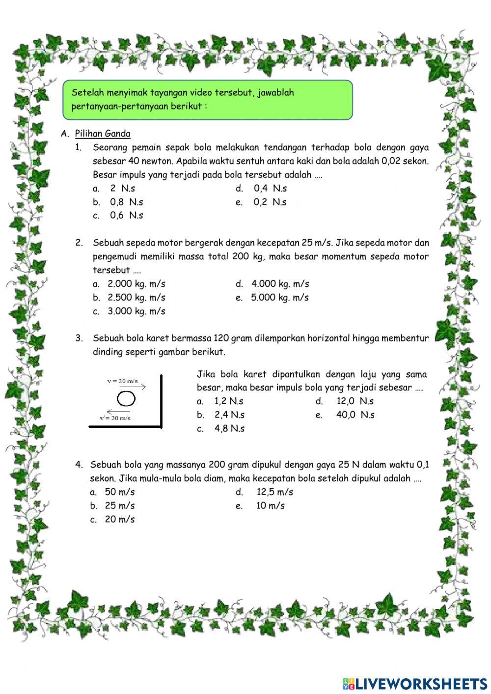 LKPD IMPULS MOMENTUM