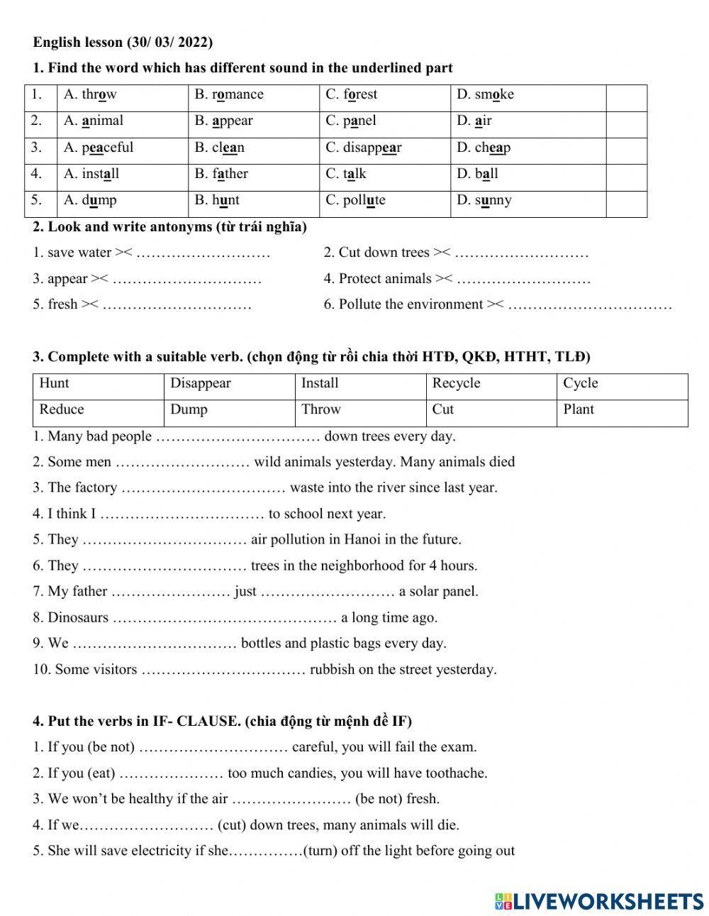 Group 5 - Conditional type 1 review