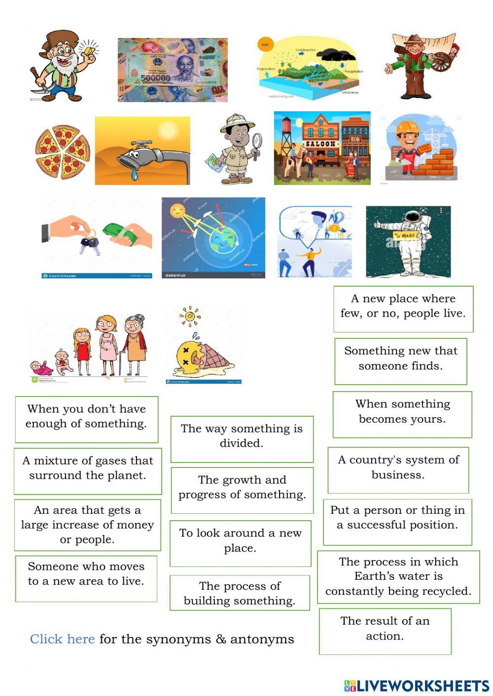 Reach 5 - Unit 5&6 Test vocab