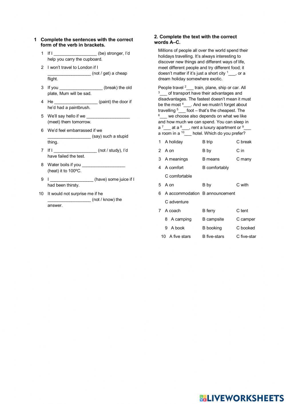 Travel and tourism the 9th form