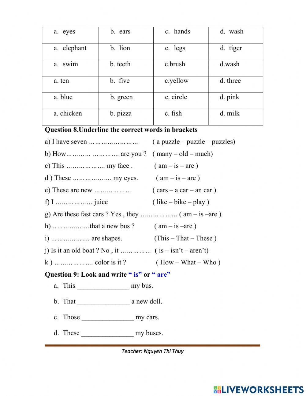 PBT Final test Up 1 Mrs.Thuy