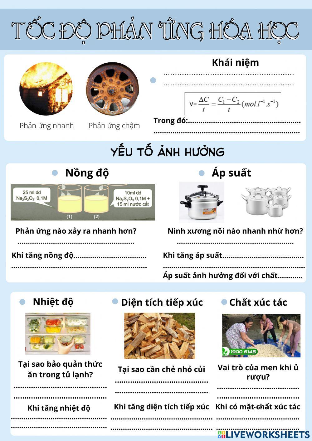 Tốc độ phản ứng