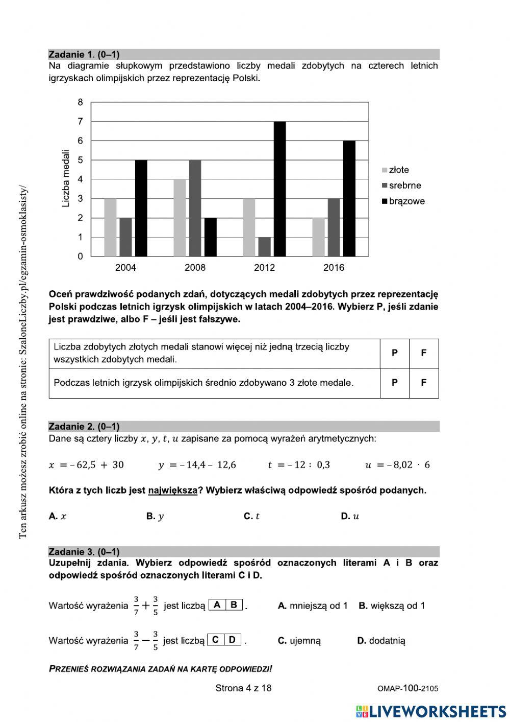 Egzamin klas ósmych