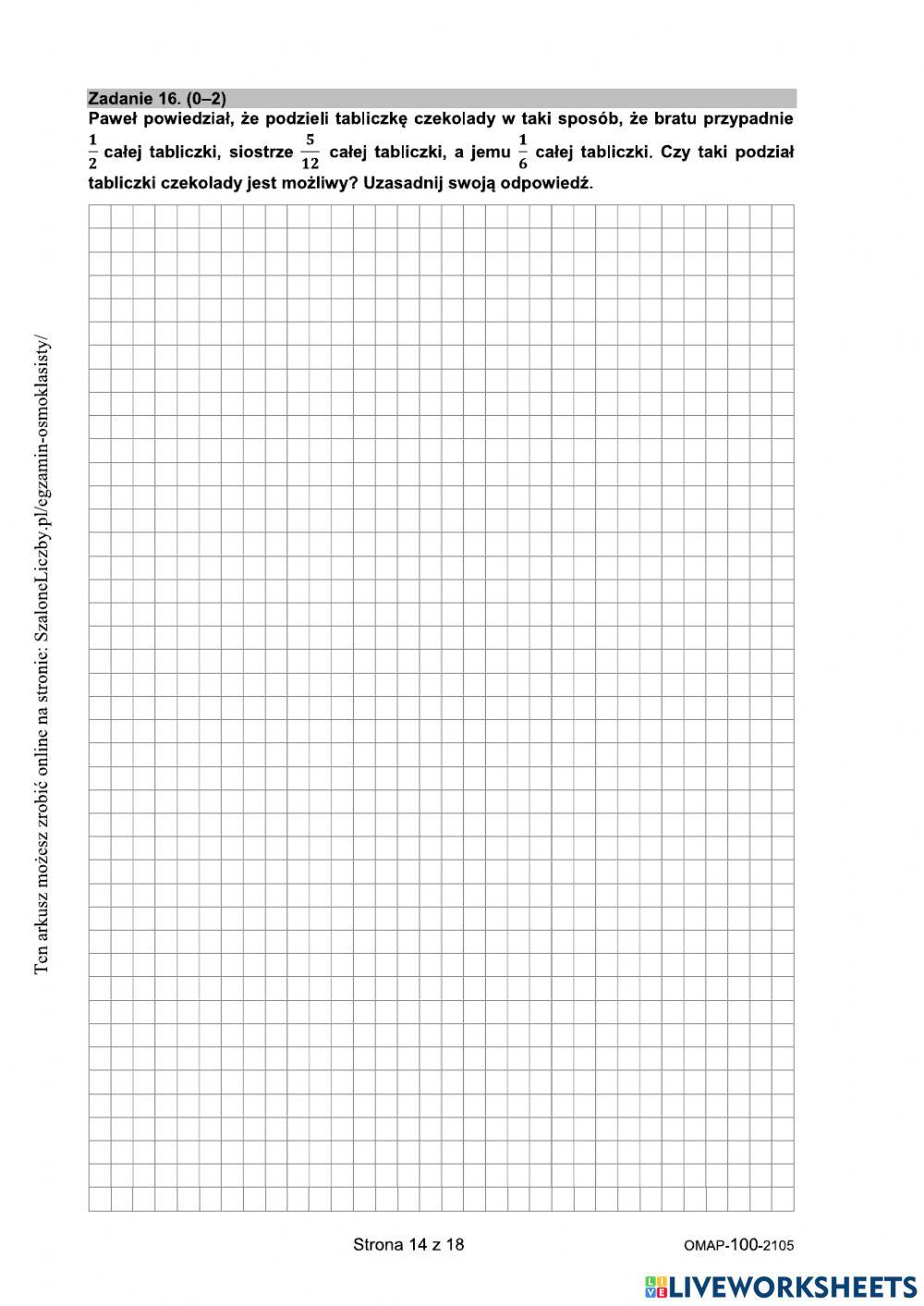 Egzamin klas ósmych