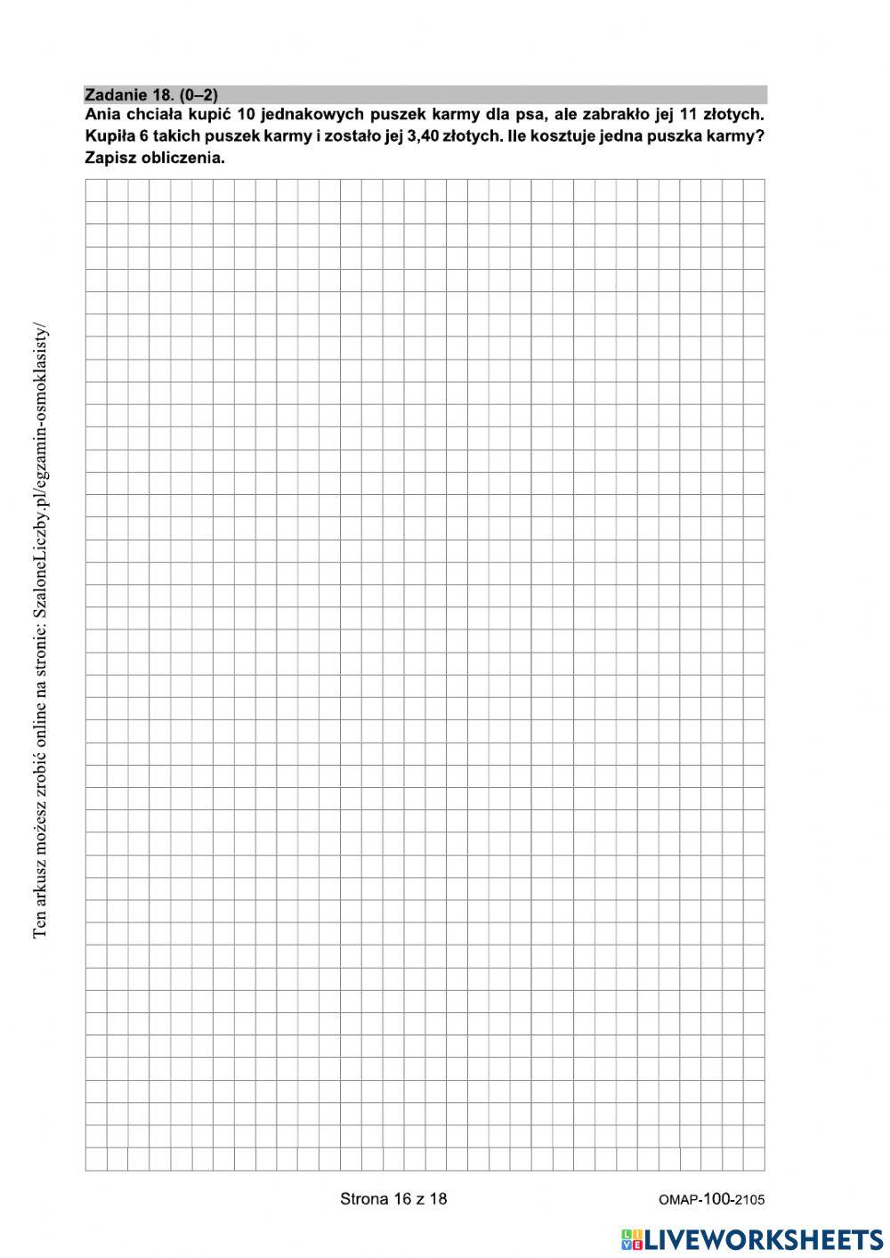 Egzamin klas ósmych