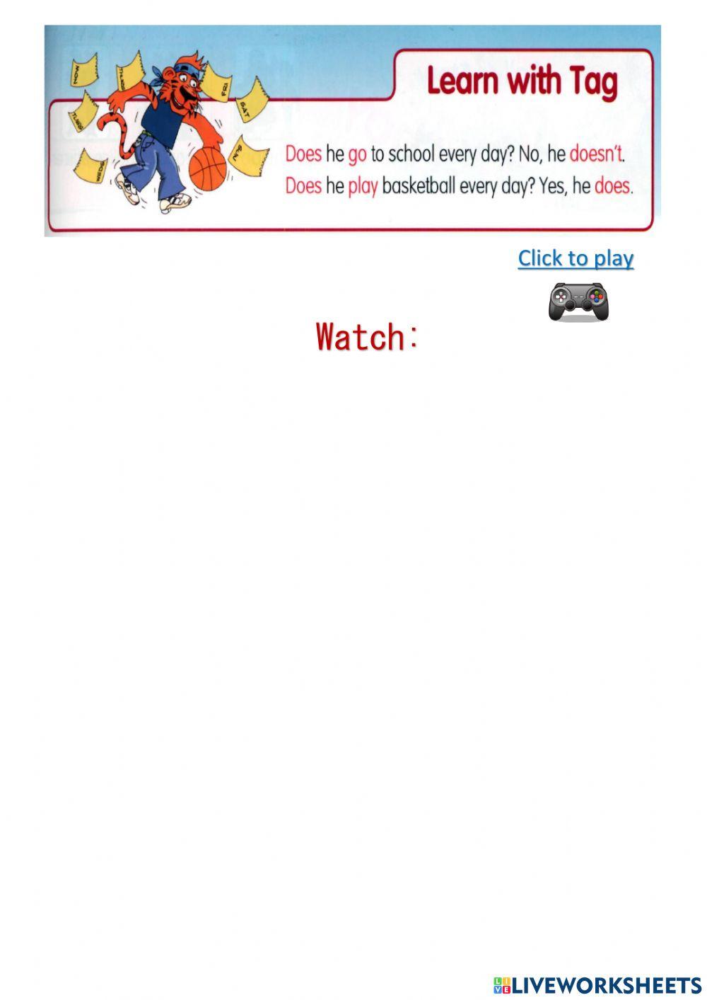 FH2-U20-Present simple Yes-No questions and shor answeres for He-She-It