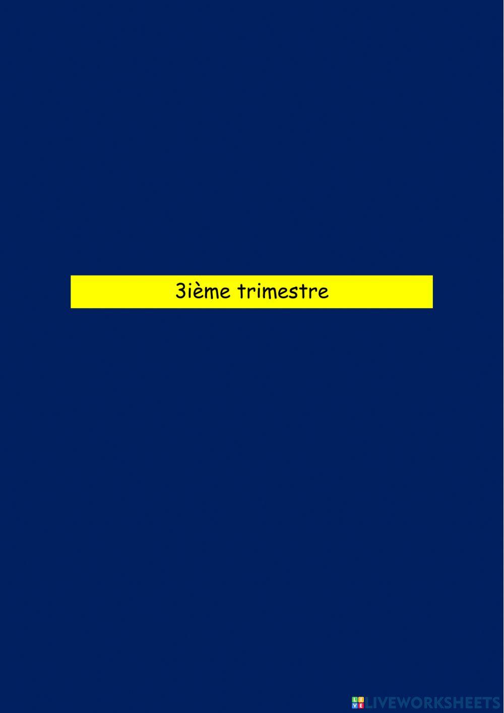 3ième trimestre