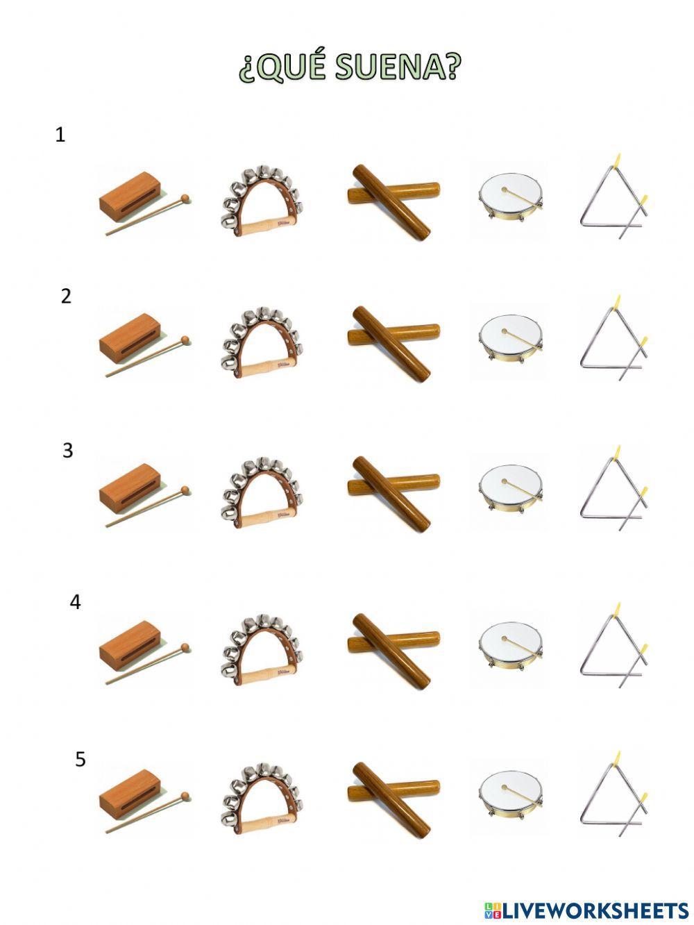 ¿Qué suena? Instrumentos de pequeña percusión