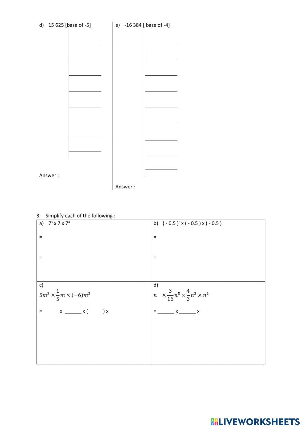 Law of index 1