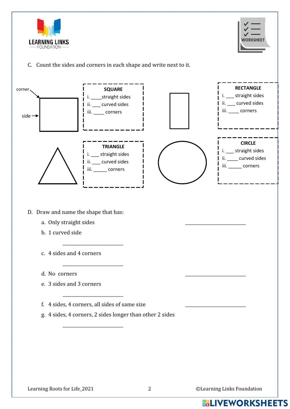 Phase 1–Foundation Numeracy Class Worksheet -19                                                     Class Worksheet -19