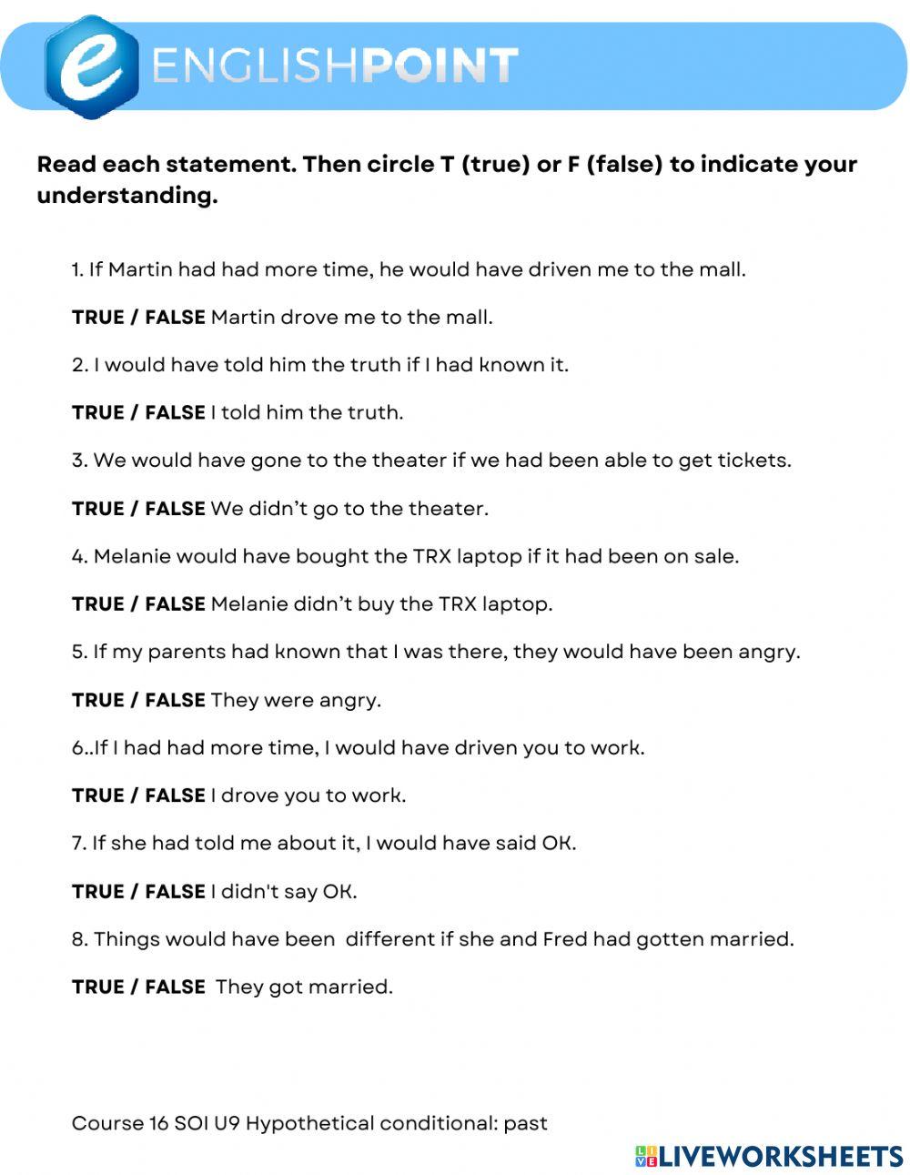 Third conditional (meaning)