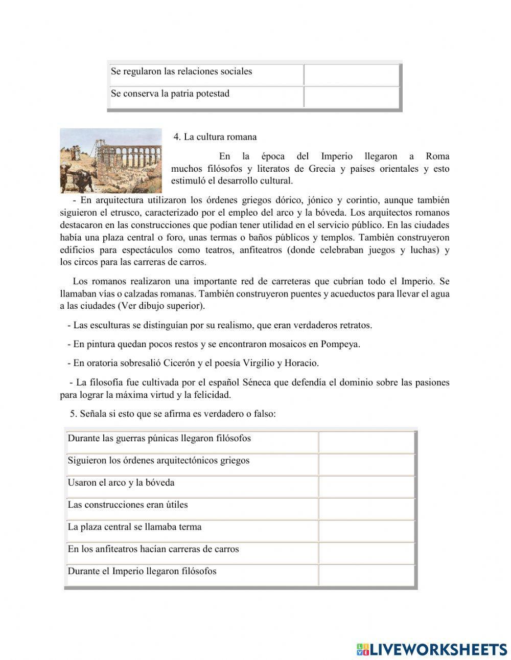 La civilización romana