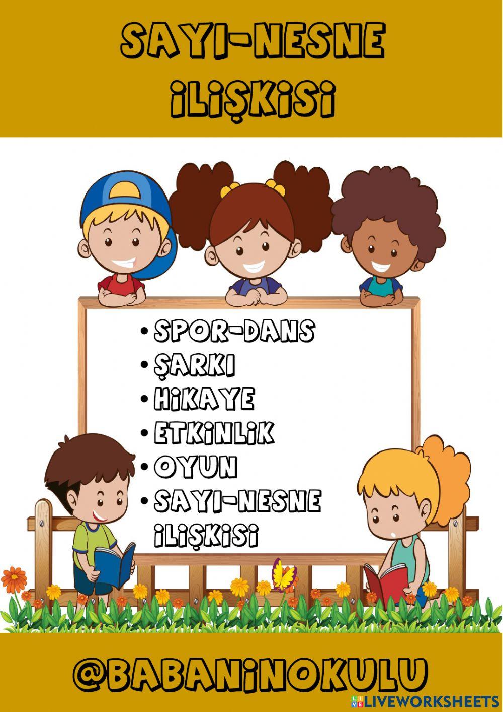 SAYI-NESNE İLİŞKİSİ SAYI-NESNE İLİŞKİSİ