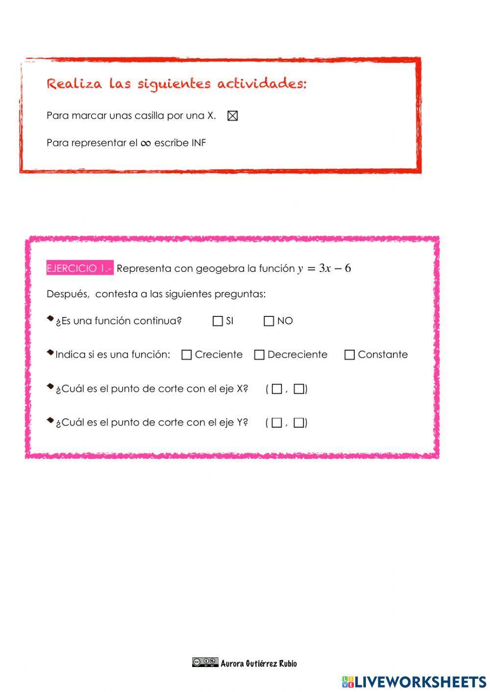FUNCIONES CON GEOGEBRA (I)