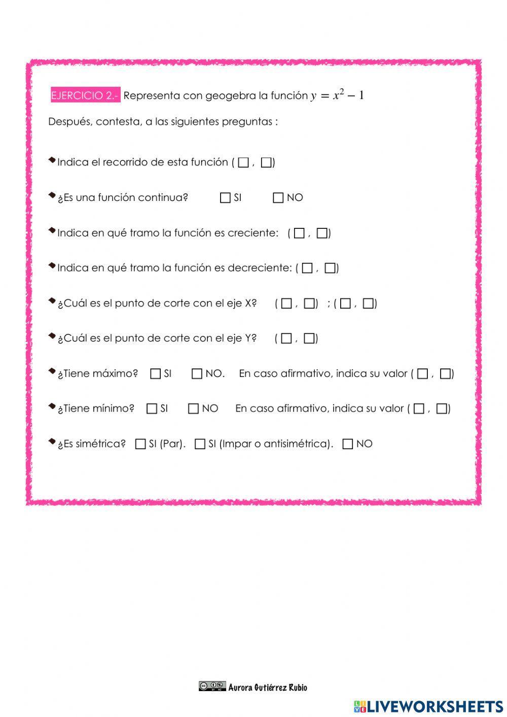 FUNCIONES CON GEOGEBRA (I)