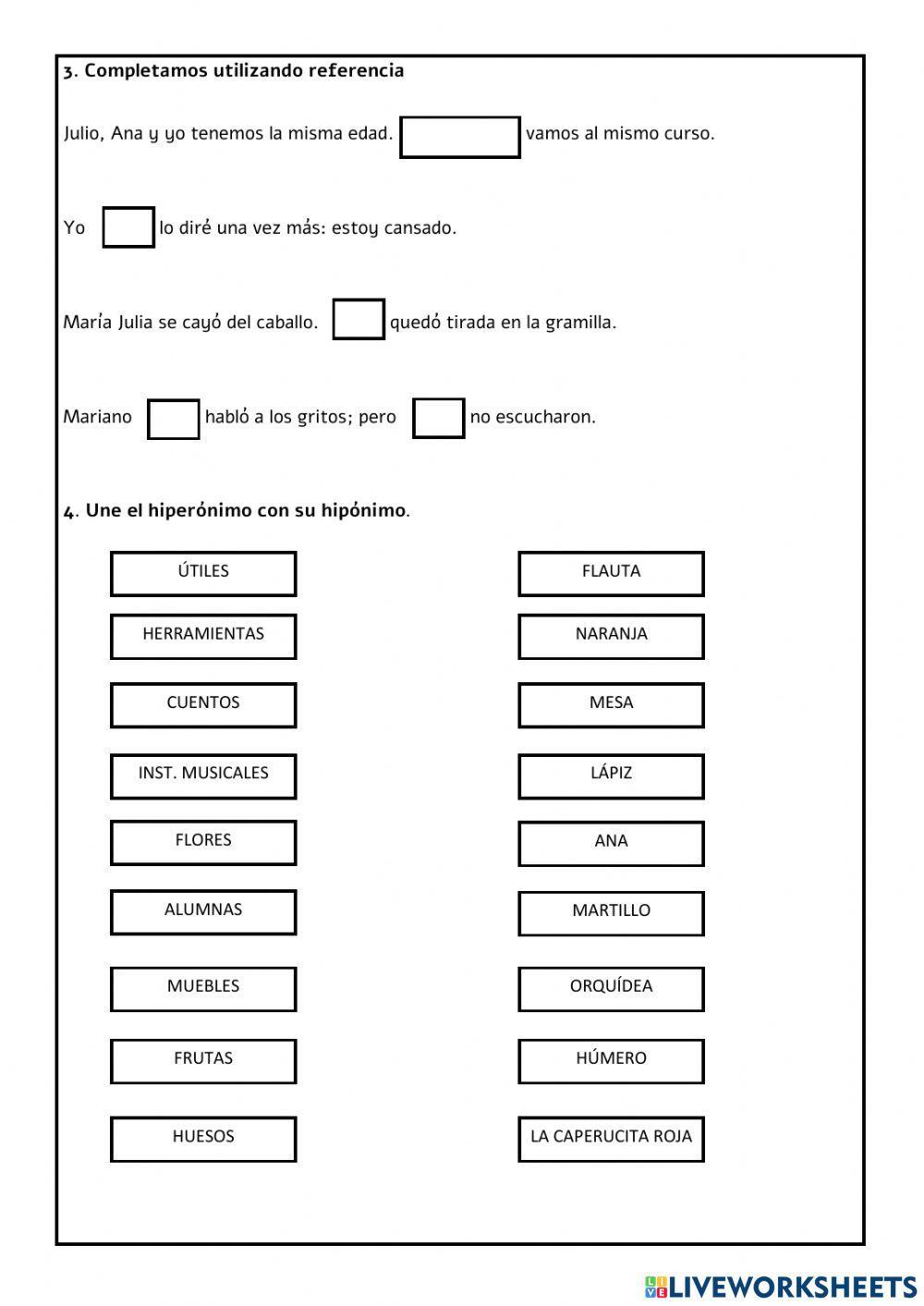 Recursos de cohesión