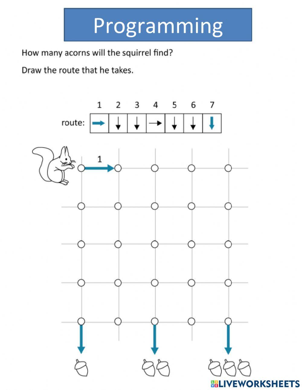 Programming online exercise for | Live Worksheets