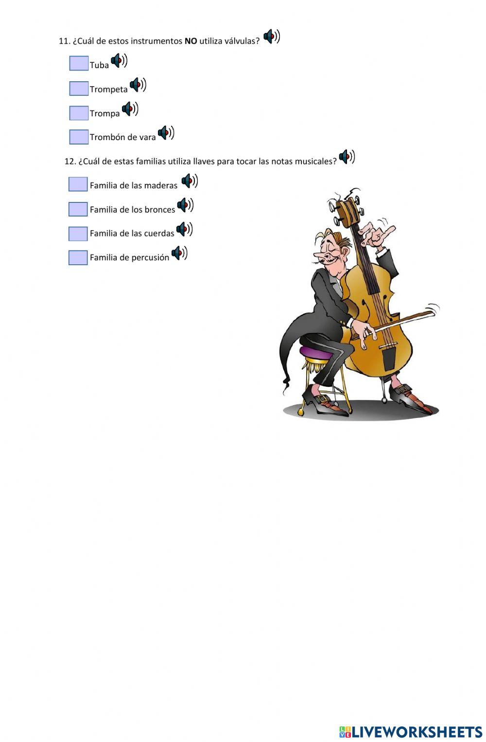 Instrumentos de la orquesta