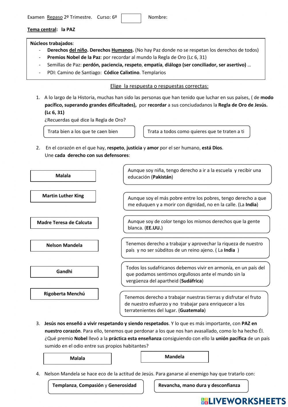 Premio Nobel de la Paz
