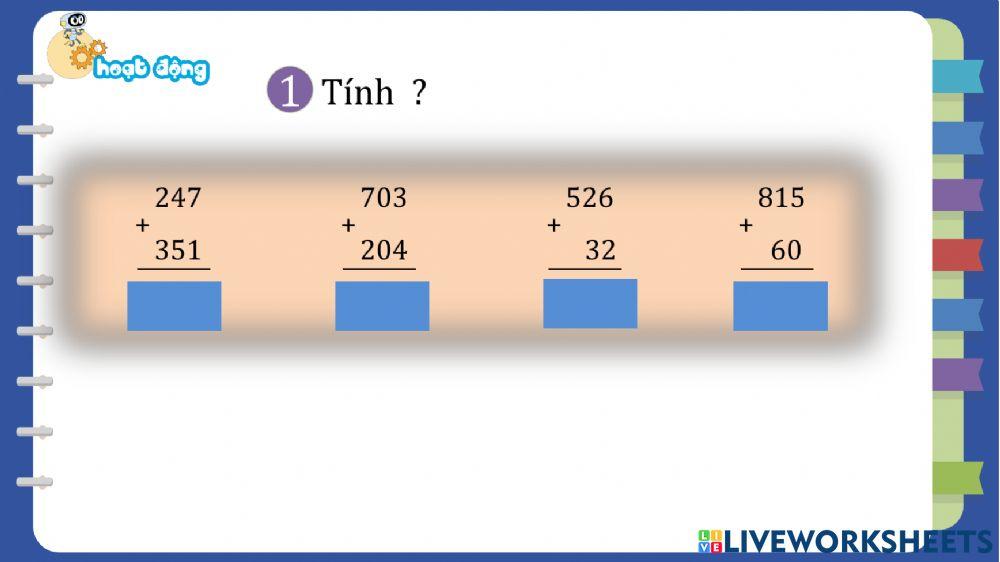 Bài tập toán ngày 31.3