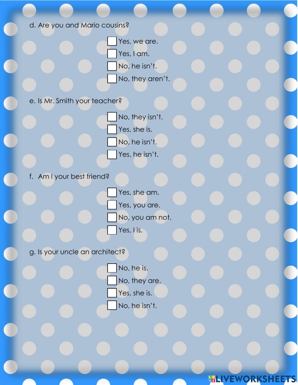 Personal pronouns and verbs in past tense - 1.5.6°