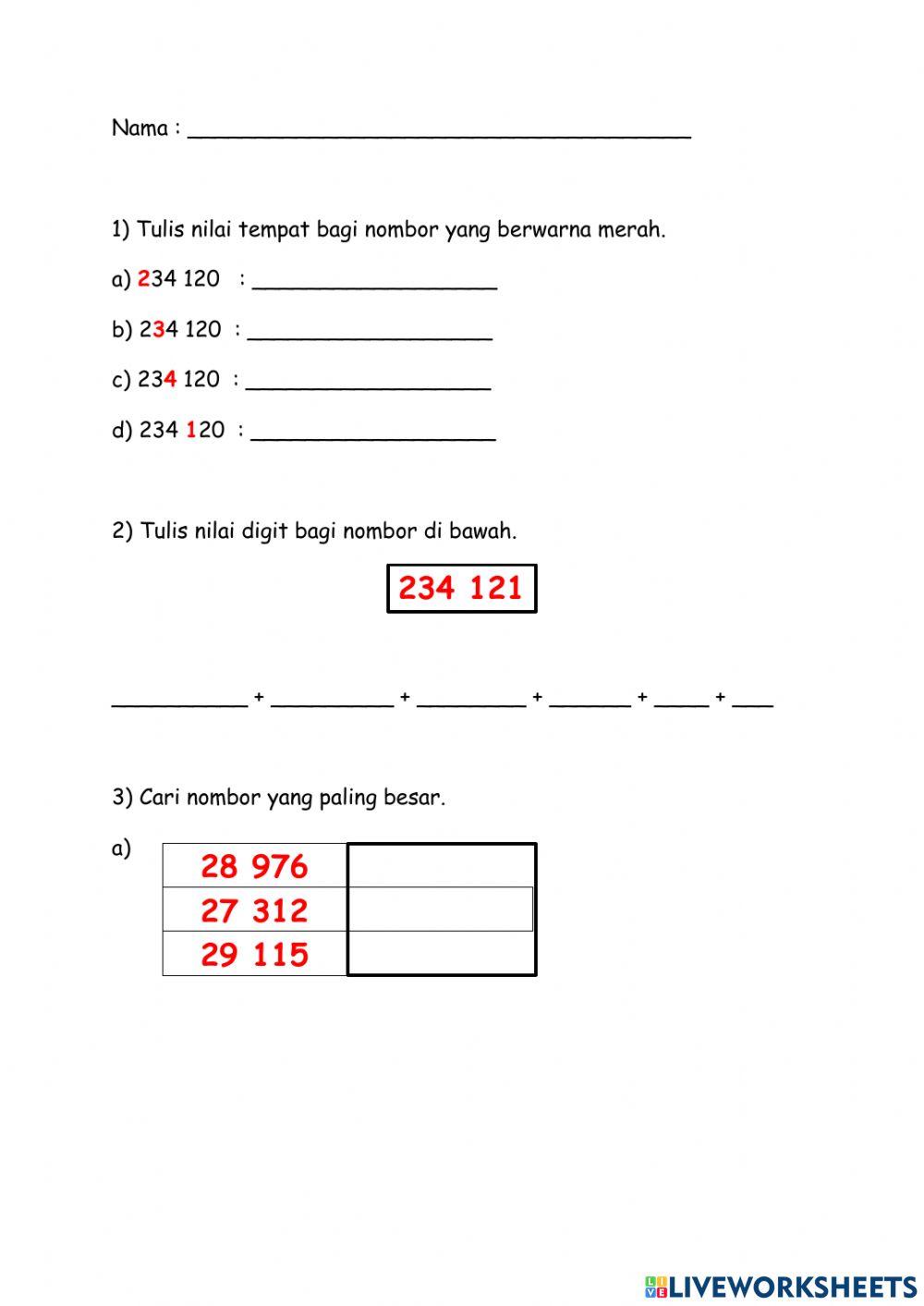 Nombor hingga 100 000