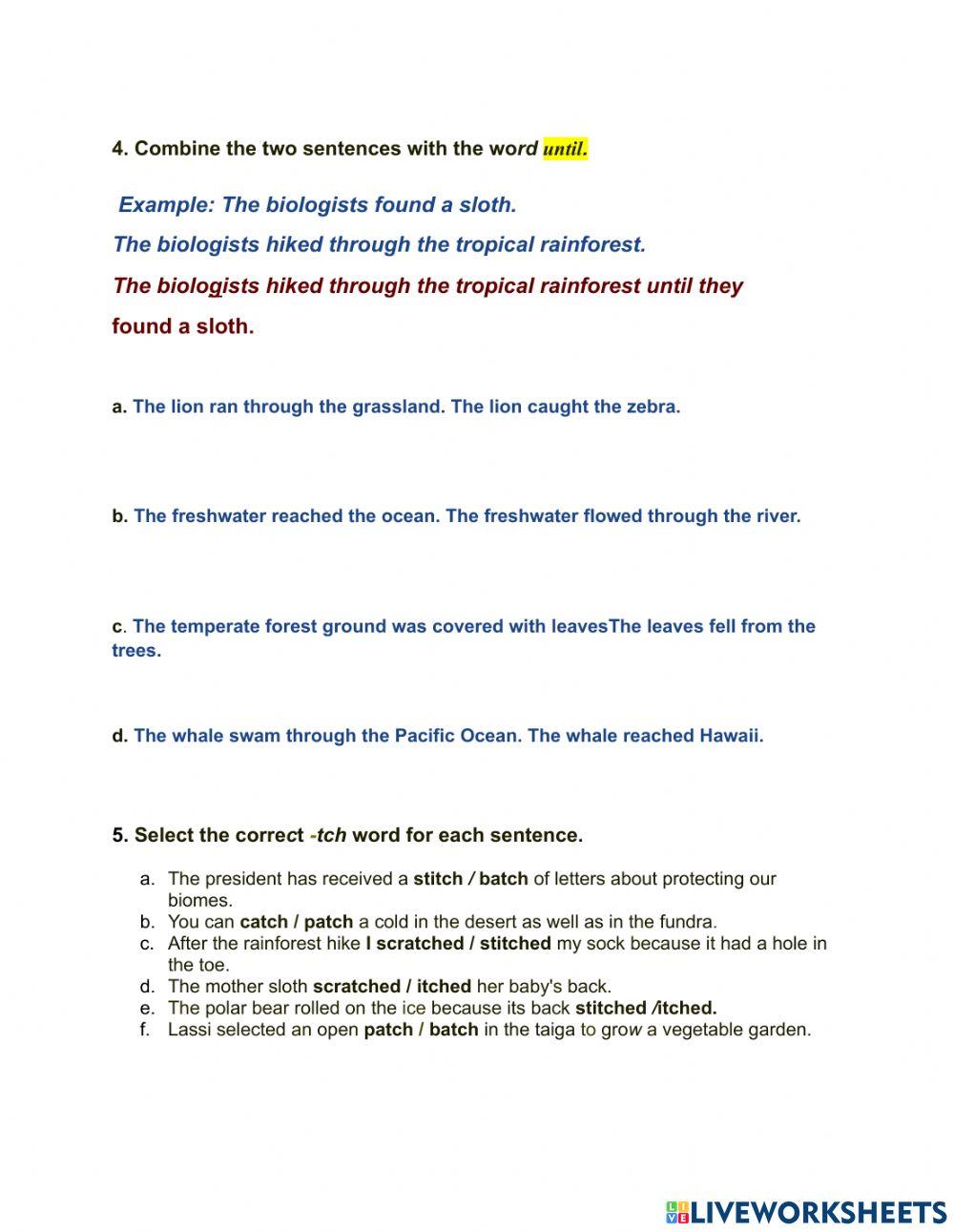 Unit 5 sharing the Planet LA wee 1 assessment