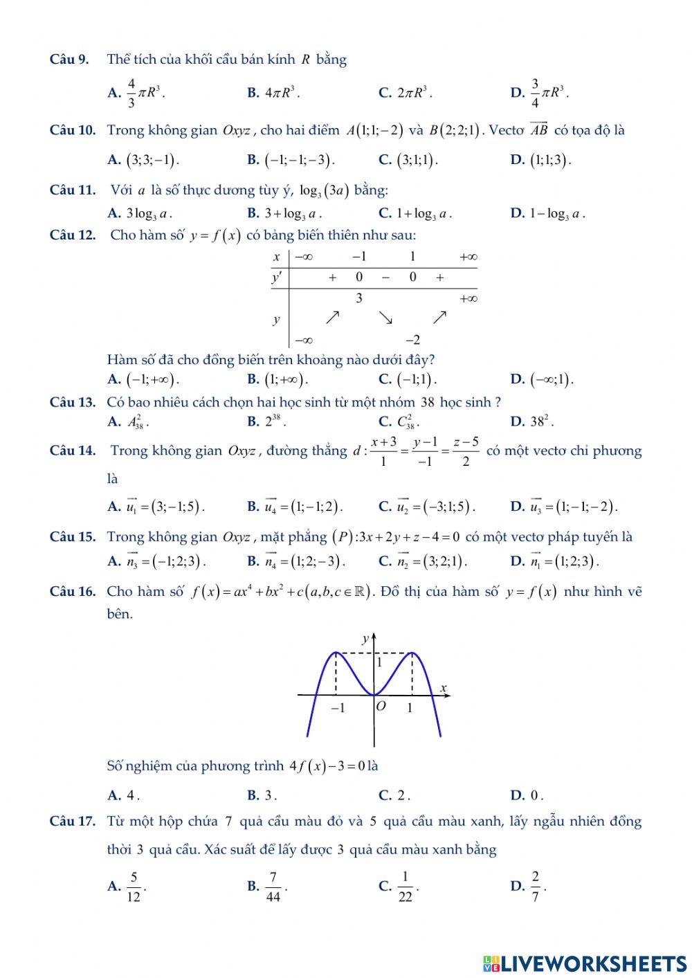 BGD-Đề thi THPT Quốc gia 2018-Mã đề 102