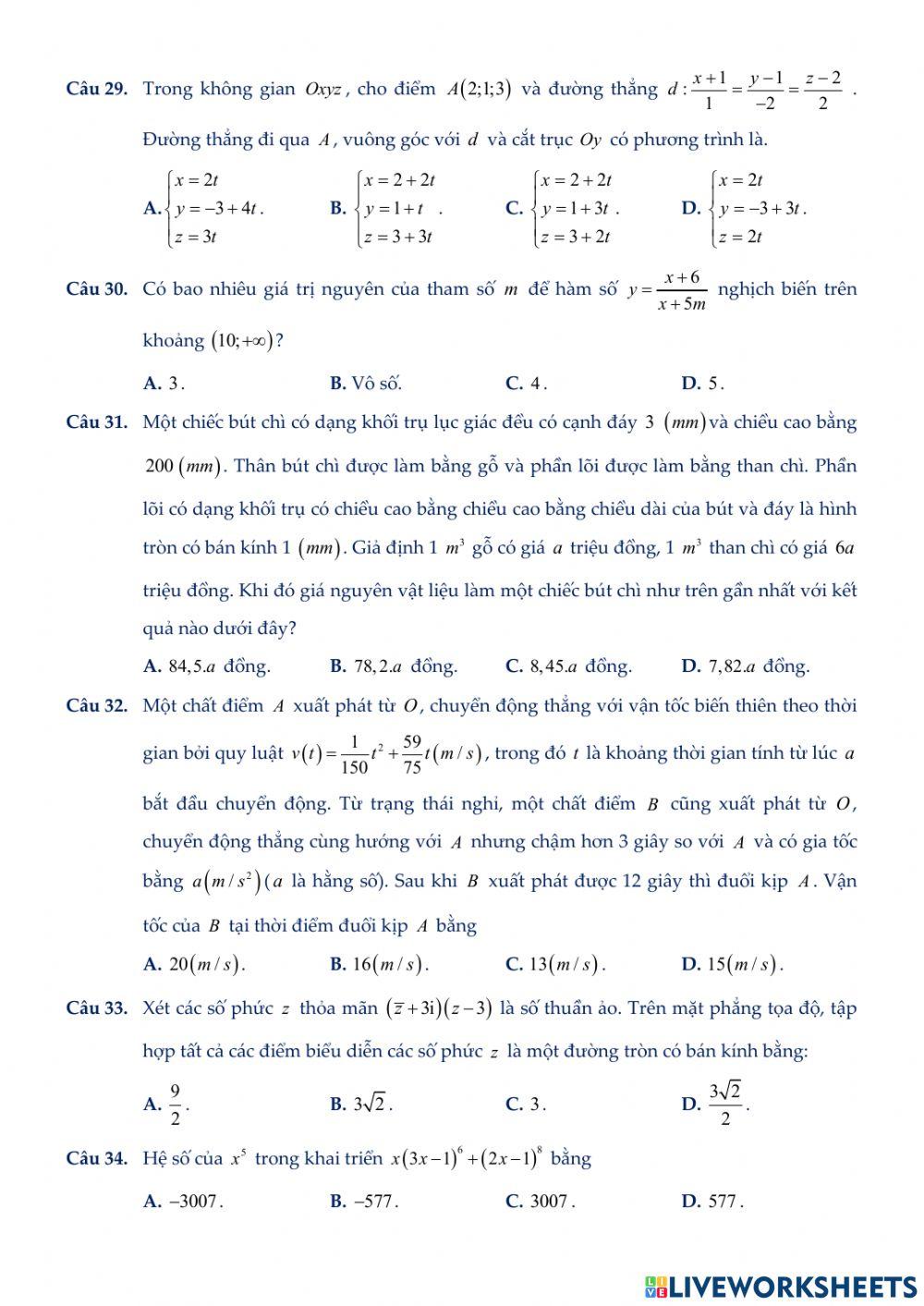 BGD-Đề thi THPT Quốc gia 2018-Mã đề 102